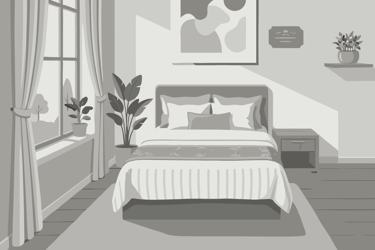 Queen Room with Shared Bathroom